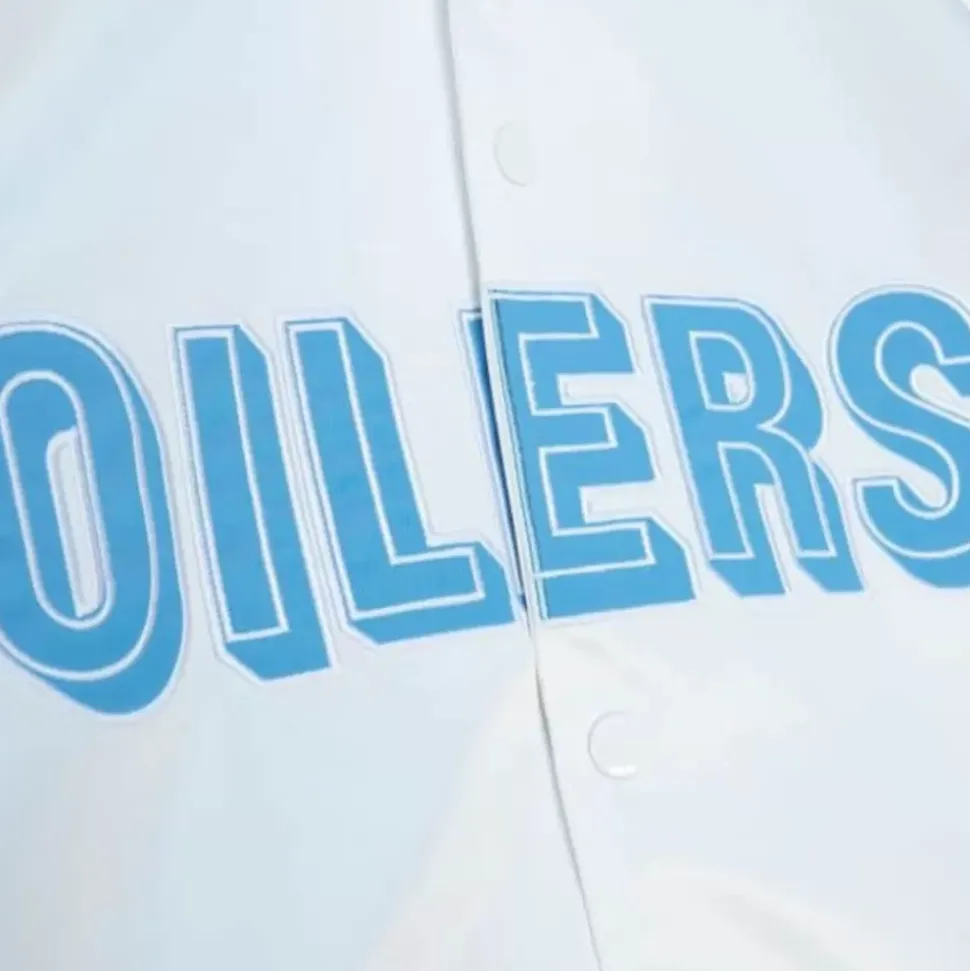 Lighweight Satin Jacket Houston Oilers