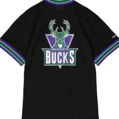Mesh 1/4 Zip Milwaukee Bucks