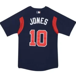 Mesh Bp Jersey Atlanta Braves Chipper Jones