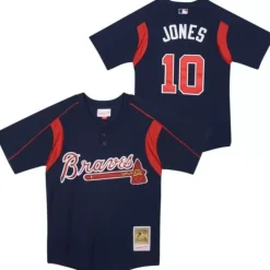 Mesh Bp Jersey Atlanta Braves Chipper Jones