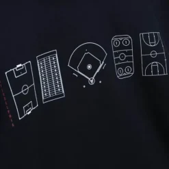 Mitchell & Ness Essentials Print Hoodie