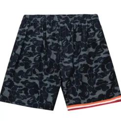 M&N X Bape Miami Heat Shorts