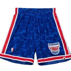 M&N X Bape New Jersey Nets Shorts