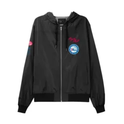 M&N X Br Crew Jacket Philadelphia 76Ers