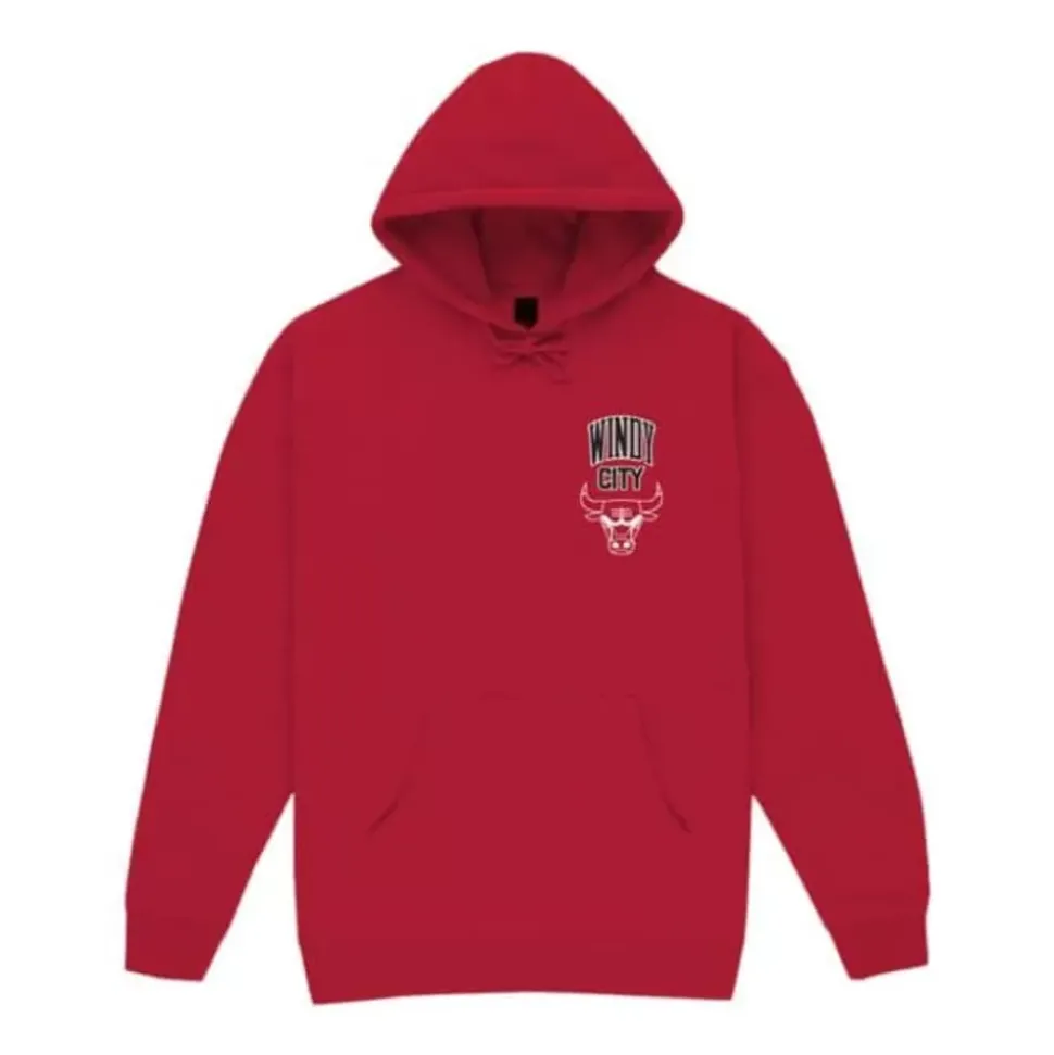 M&N X Br World Tour Crew Hoodie Chicago Bulls