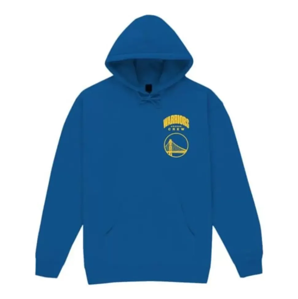 M&N X Br World Tour Crew Hoodie Golden State Warriors