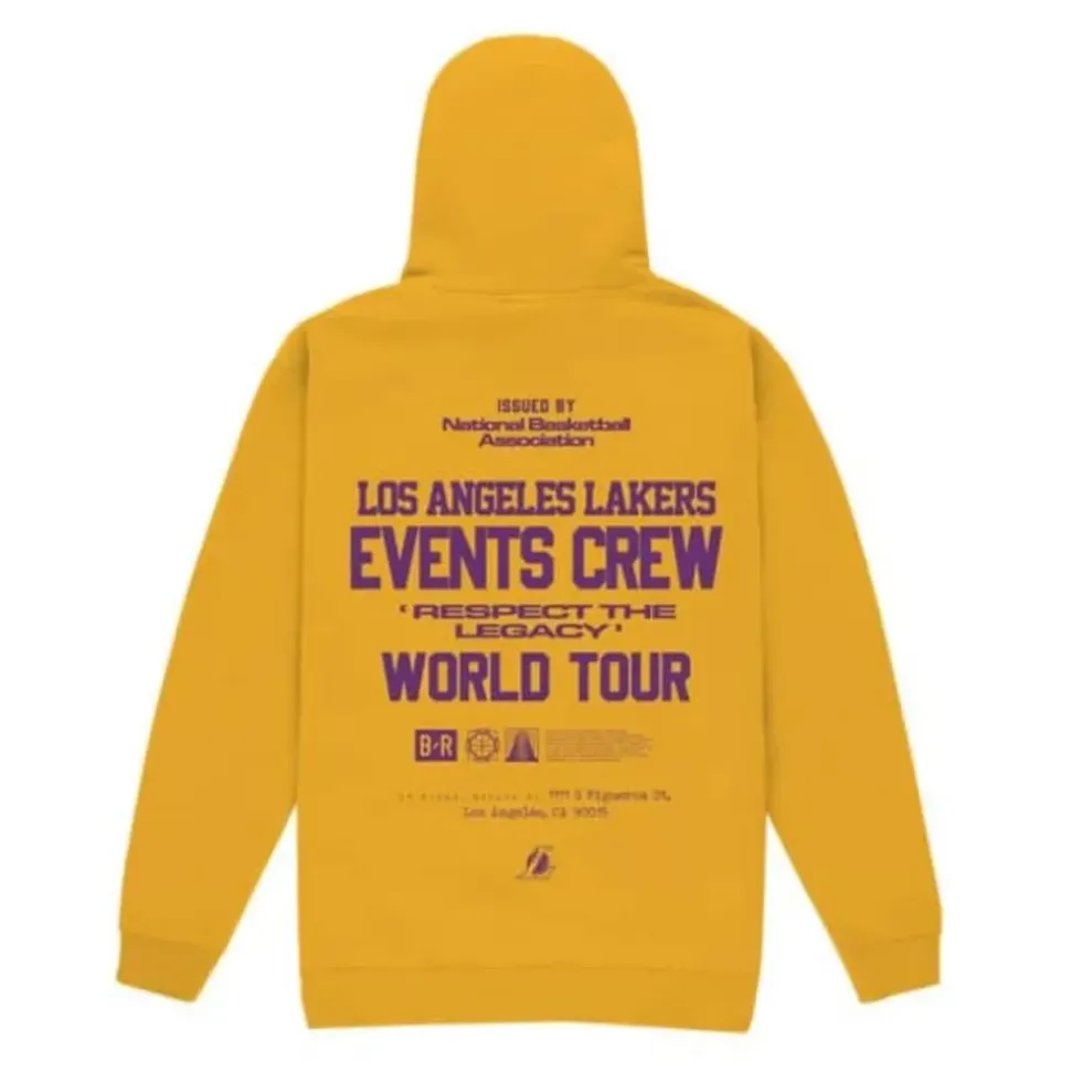 M&N X Br World Tour Crew Hoodie Los Angeles Lakers