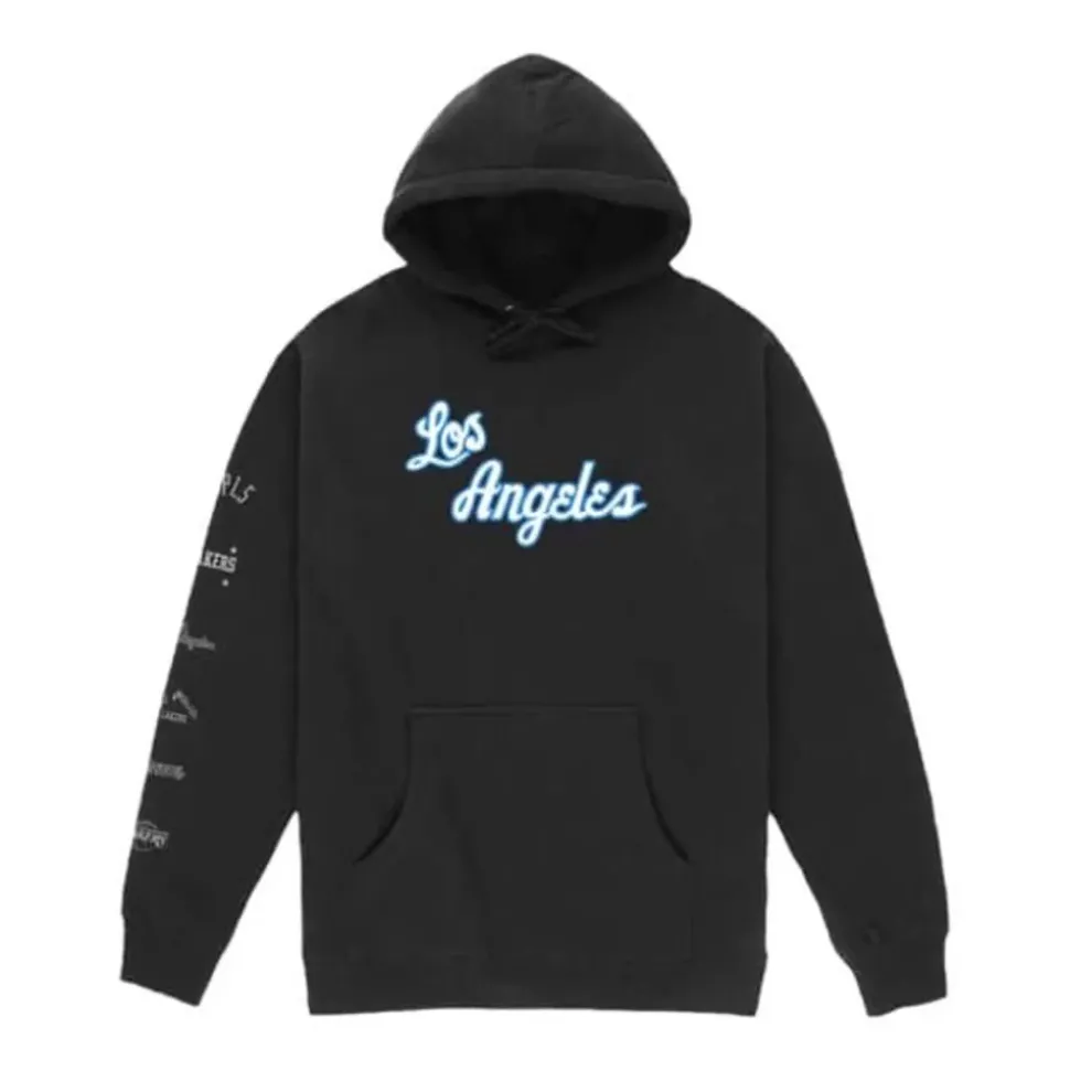 M&N X Br World Tour Logo Evolution Hoodie Los Angeles Lakers