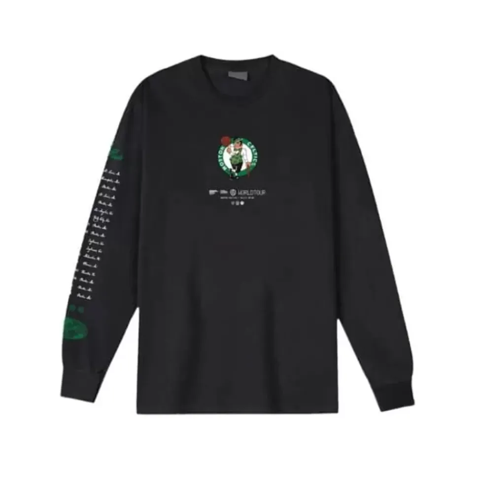 M&N X Br World Tour Long Sleeve Boston Celtics