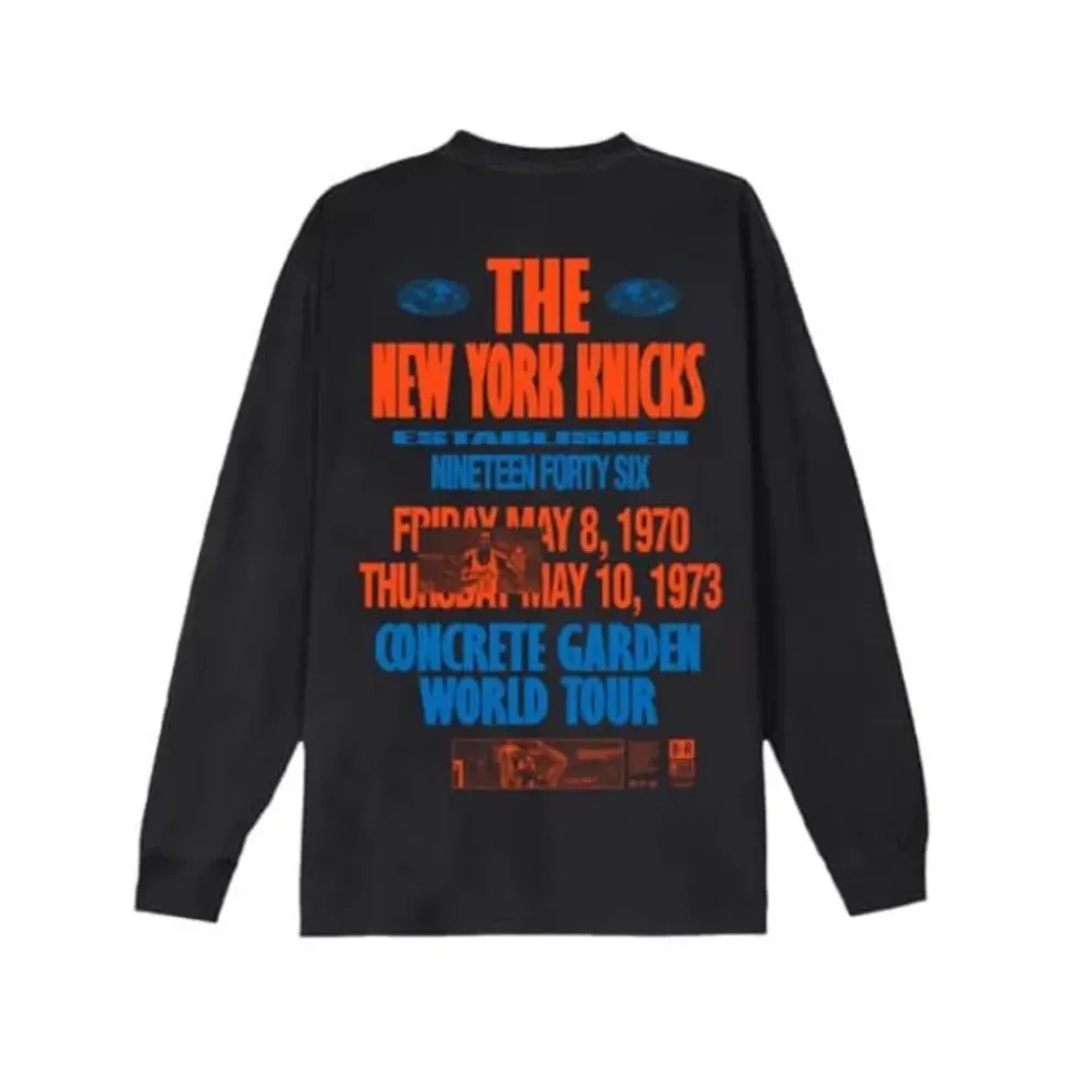 M&N X Br World Tour Long Sleeve New York Knicks
