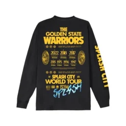 M&N X Br World Tour Long Sleeve Golden State Warriors