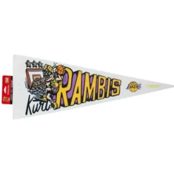 M&N X Glco Los Angeles Lakers Pennant Kurt Rambis