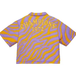M&N X Melody Ehsani Puffer Shirt Los Angeles Lakers