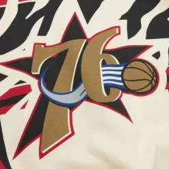 M&N X Melody Ehsani Raglan Pullover Philadelphia 76Ers