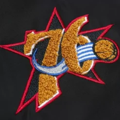 M&N X Melody Ehsani Satin Jacket Philadelphia 76Ers