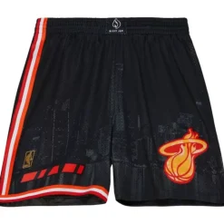 M&N X Nicky Jam Swingman Shorts Miami Heat