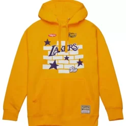 M&N X Tats Cru Brick Hoodie Los Angeles Lakers