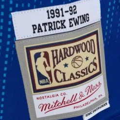 Monochrome Swingman Patrick Ewing New York Knicks 1991-92 Jersey