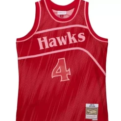 Monochrome Swingman Spud Webb Atlanta Hawks 1986-87 Jersey