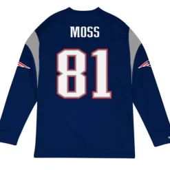 Name & Number Long Sleeve Tee New England Patriots 2009 Randy Moss