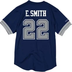 Name & Number Mesh Crewneck Dallas Cowboys Emmitt Smith