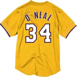 Name & Number Mesh Crewneck Los Angeles Lakers Shaquille O'Neal