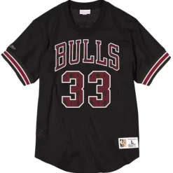 Name & Number Mesh Crewneck Chicago Bulls Scottie Pippen