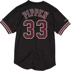 Name & Number Mesh Crewneck Chicago Bulls Scottie Pippen