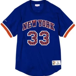 Name & Number Mesh Crewneck New York Knicks Patrick Ewing