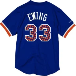 Name & Number Mesh Crewneck New York Knicks Patrick Ewing