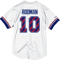 Name & Number Mesh Crewneck Detroit Pistons Dennis Rodman