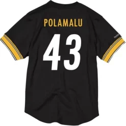 Name & Number Mesh Crewneck Pittsburgh Steelers Troy Polamalu