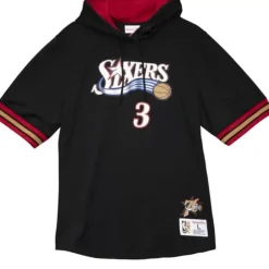 Name & Number Mesh Ss Hoodie Philadelphia 76Ers 2001 Allen Iverson