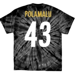 Name & Number Spider Tee Pittsburgh Steelers 2005 Troy Polamalu