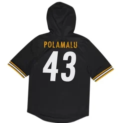 Name & Number Ss Hoodie Pittsburgh Steelers 2005 Troy Polamalu
