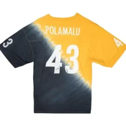 Name & Number Ss Tie Dye Top Pittsburgh Steelers Troy Polamalu