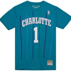 Name & Number Tee Charlotte Hornets 1993-94 Muggsy Bogues