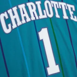 Name & Number Tee Charlotte Hornets 1993-94 Muggsy Bogues