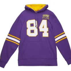 Name And Number Fleece Hoodie Minnesota Vikings 2000 Randy Moss