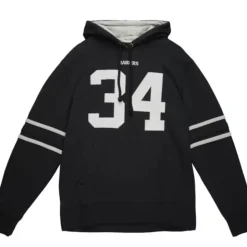 Name And Number Fleece Hoodie Los Angeles Raiders 1988 Bo Jackson