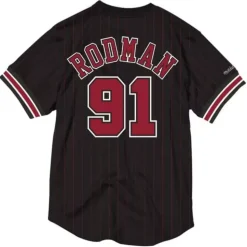 Name And Number Mesh Top Chicago Bulls 1996-97 Dennis Rodman