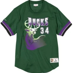 Name And Number Mesh Top Milwaukee Bucks 1996-97 Ray Allen