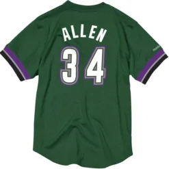 Name And Number Mesh Top Milwaukee Bucks 1996-97 Ray Allen