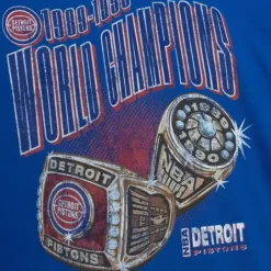 Nba 90'S Rings Tee Pistons
