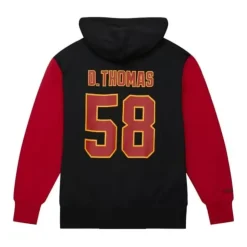 N&N Fashion Fleece Hoodie Kansas City Chiefs 1994 Derrick Thomas