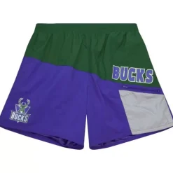 Nylon Utility Shorts Milwaukee Bucks