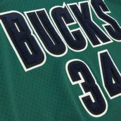 Off Court Chenille Swingman Ray Allen Milwaukee Bucks 2000-01 Jersey