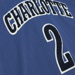 Off Court Chenille Swingman Larry Johnson Charlotte Hornets 1994-95 Jersey