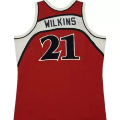Off Court Chenille Swingman Dominique Wilkins Atlanta Hawks 1986-87 Jersey