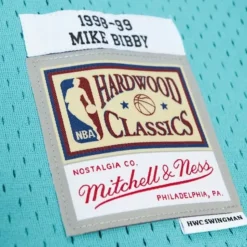 Off Court Chenille Swingman Mike Bibby Vancouver Grizzlies 1998-99 Jersey